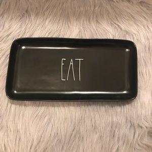 🔥Sale🔥price firm NWOT Rae Dunn “Eat” Tray